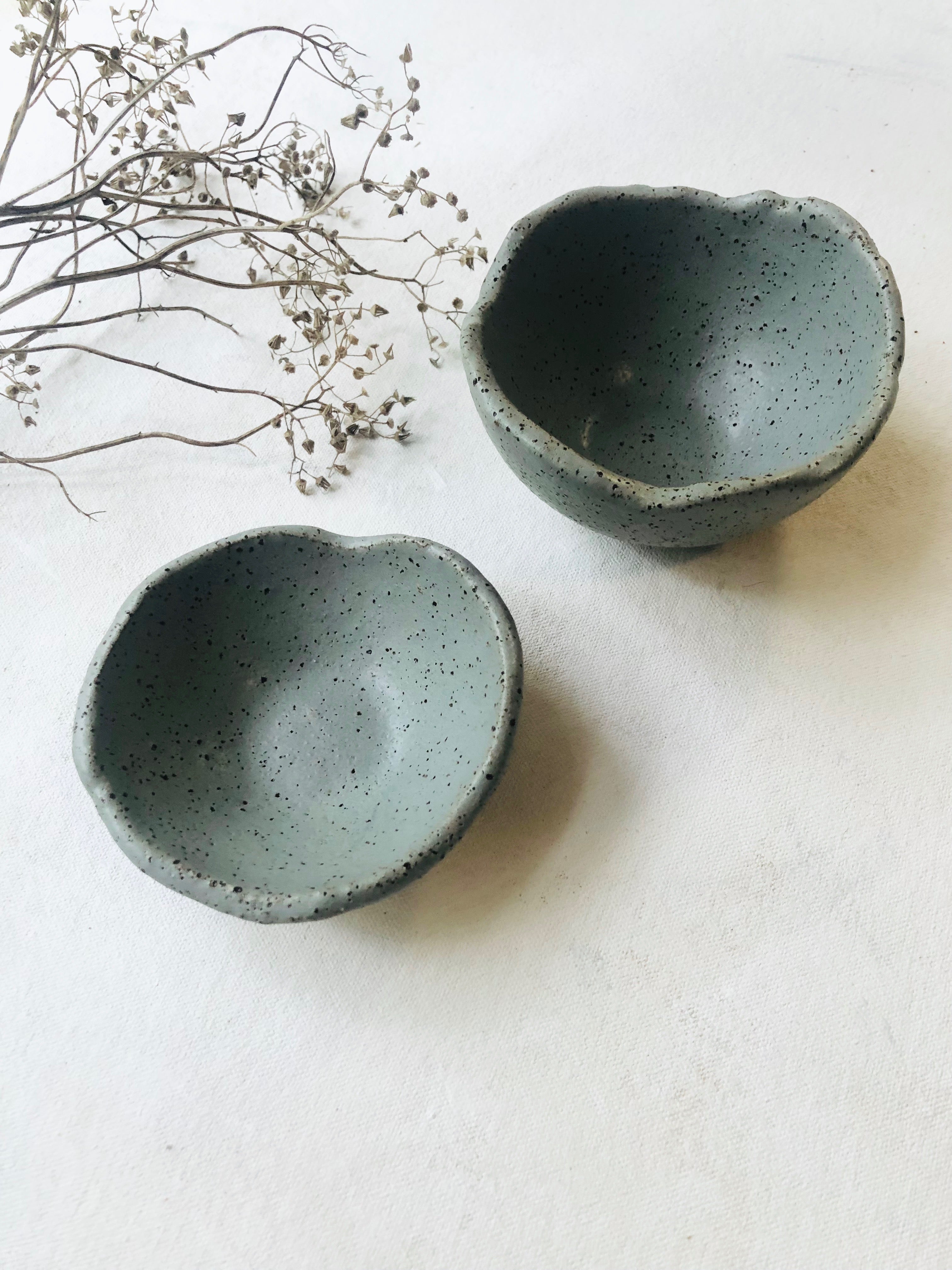 Tableware - Small Bowls - Speckled in Silver Wattle
